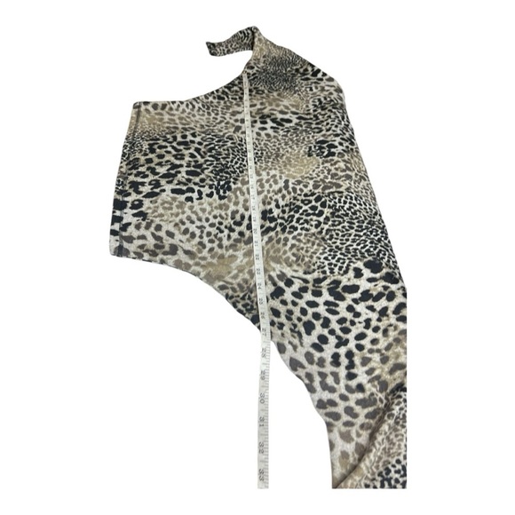 Elan Dolan sleeve fitted waist, Boat neck animal print top - Picture 10 of 11